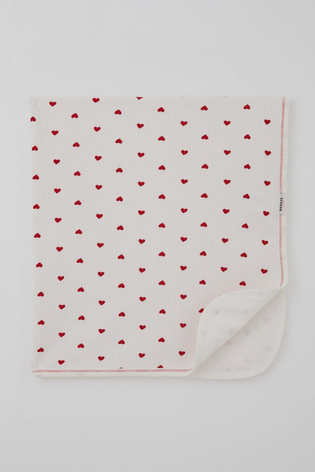 BRE Breeze Newborn Baby Blanket with Heart Pattern, Standard, Ecru - Dunedin