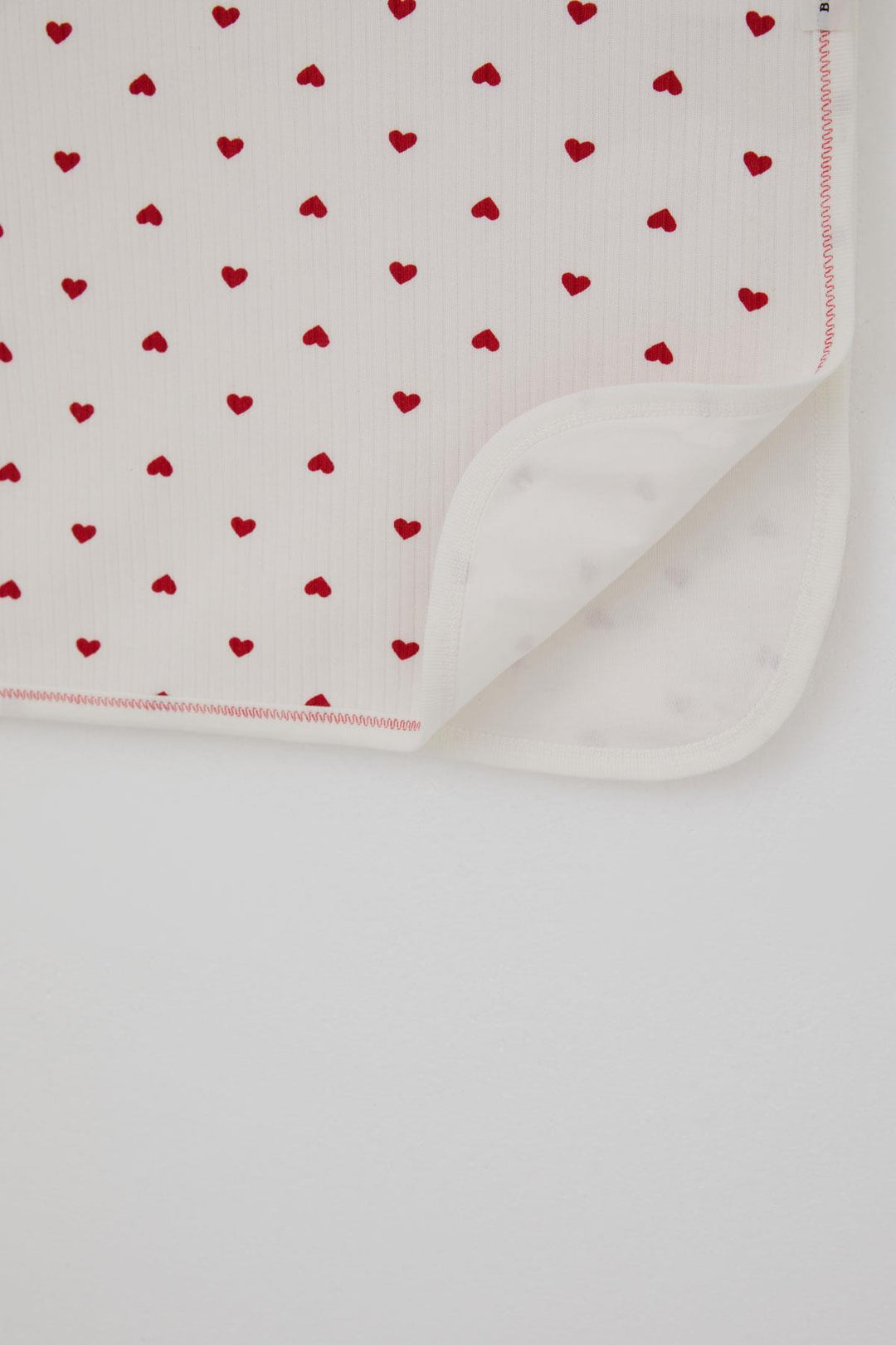 BRE Breeze Newborn Baby Blanket with Heart Pattern, Standard, Ecru - Dunedin