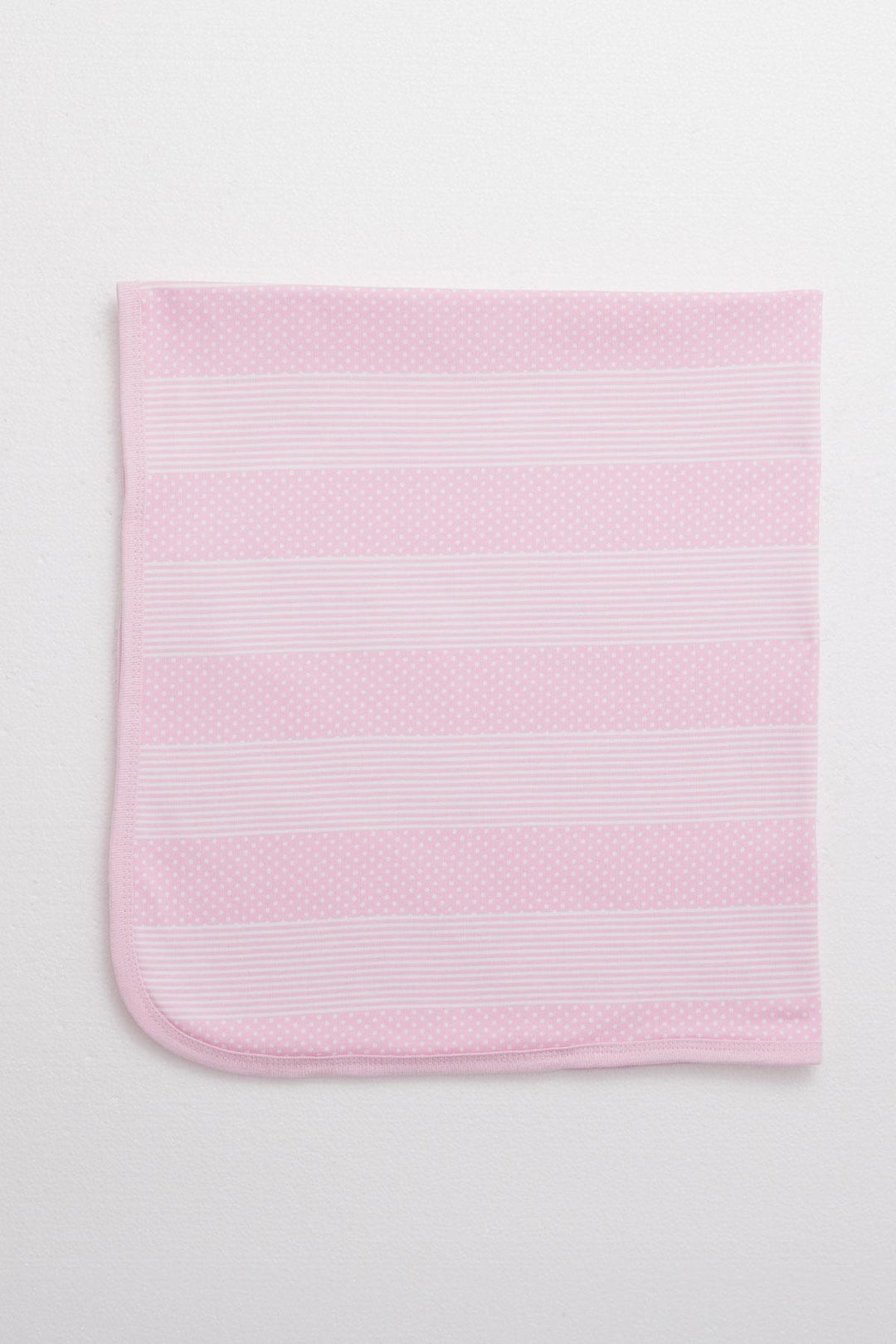 BRE Breeze Newborn Baby Blanket with Polka Dot Pattern, Standard Size, Pink - Miramar