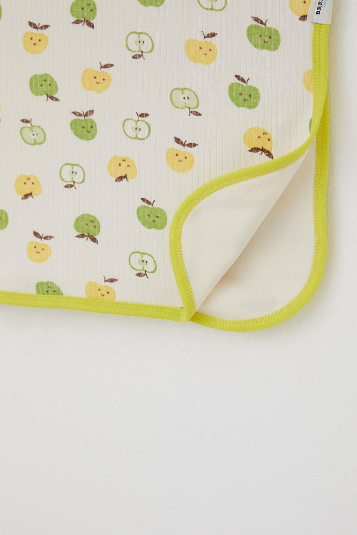 BRE Breeze Newborn Baby Blanket Cute Little Apple Patterned Standard, Ecru - Delray Beach