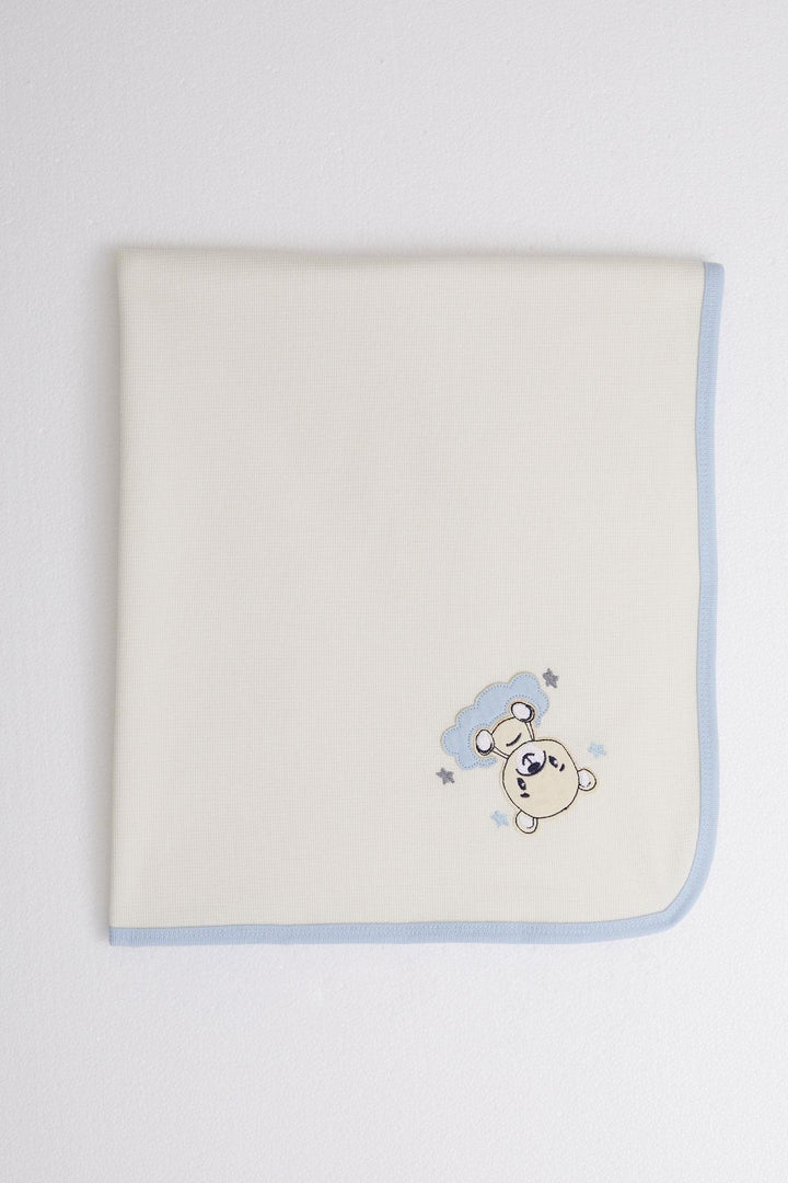 BRE Breeze Newborn Baby Blanket Cute Baby Bear Printed Standard, Cream - Brant