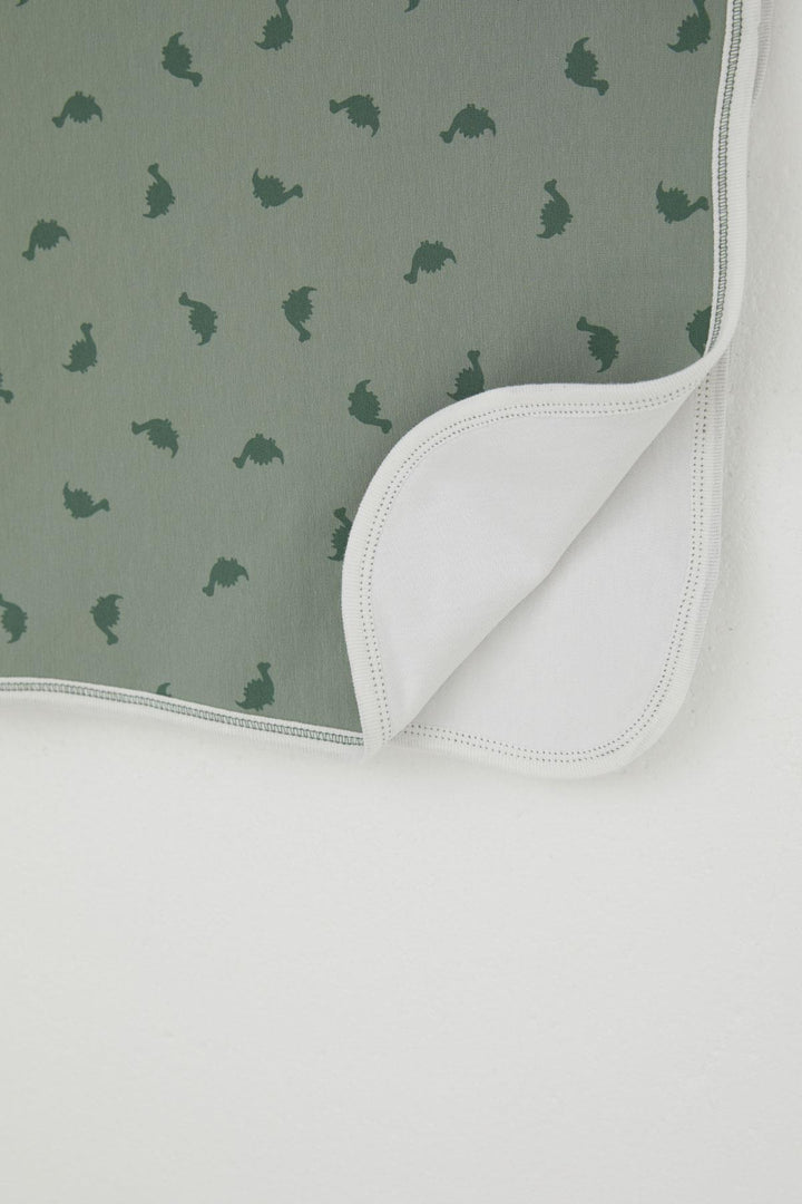 BRE Breeze Newborn Baby Blanket Cute Baby Dinosaur Patterned Standard, Khaki Green - Nova Kakhovka