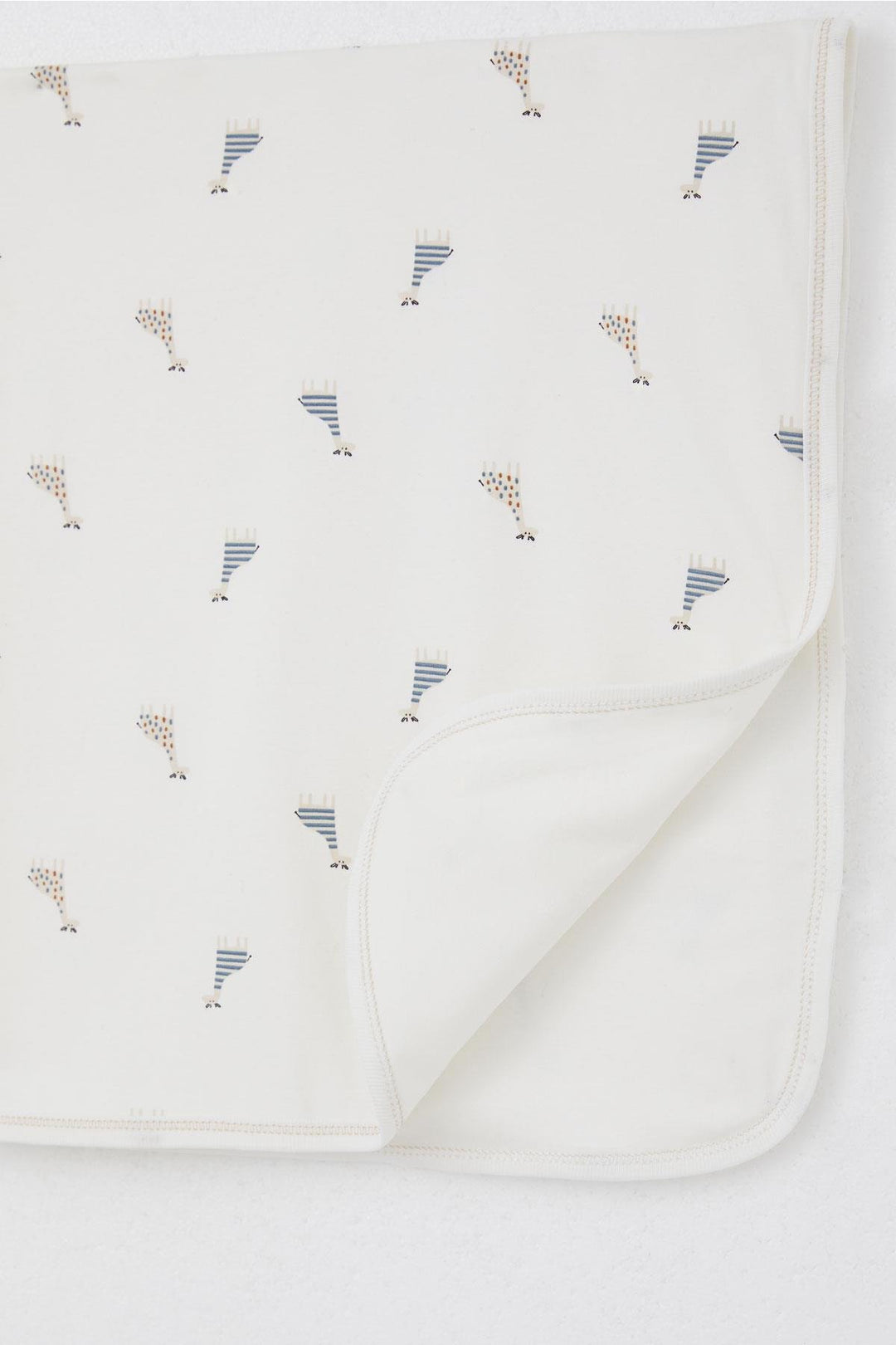 BRE Breeze Newborn Baby Blanket with Cute Giraffe Pattern, Standard, Ecru - Halifax
