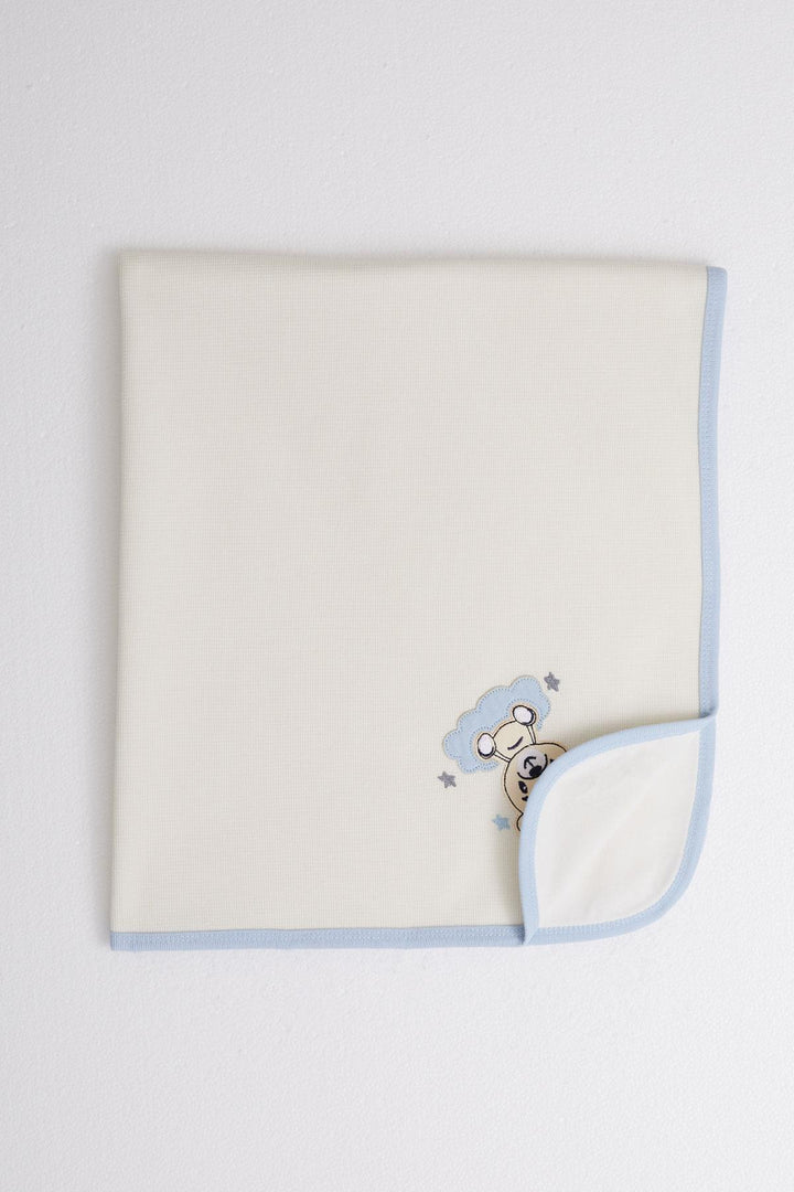 BRE Breeze Newborn Baby Blanket Cute Baby Bear Printed Standard, Cream - Brant