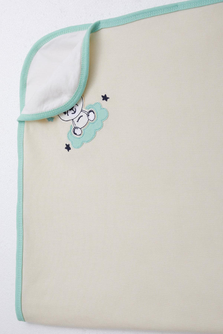 BRE Breeze Newborn Baby Blanket Cute Baby Bear Printed Standard, Cream - Southampton