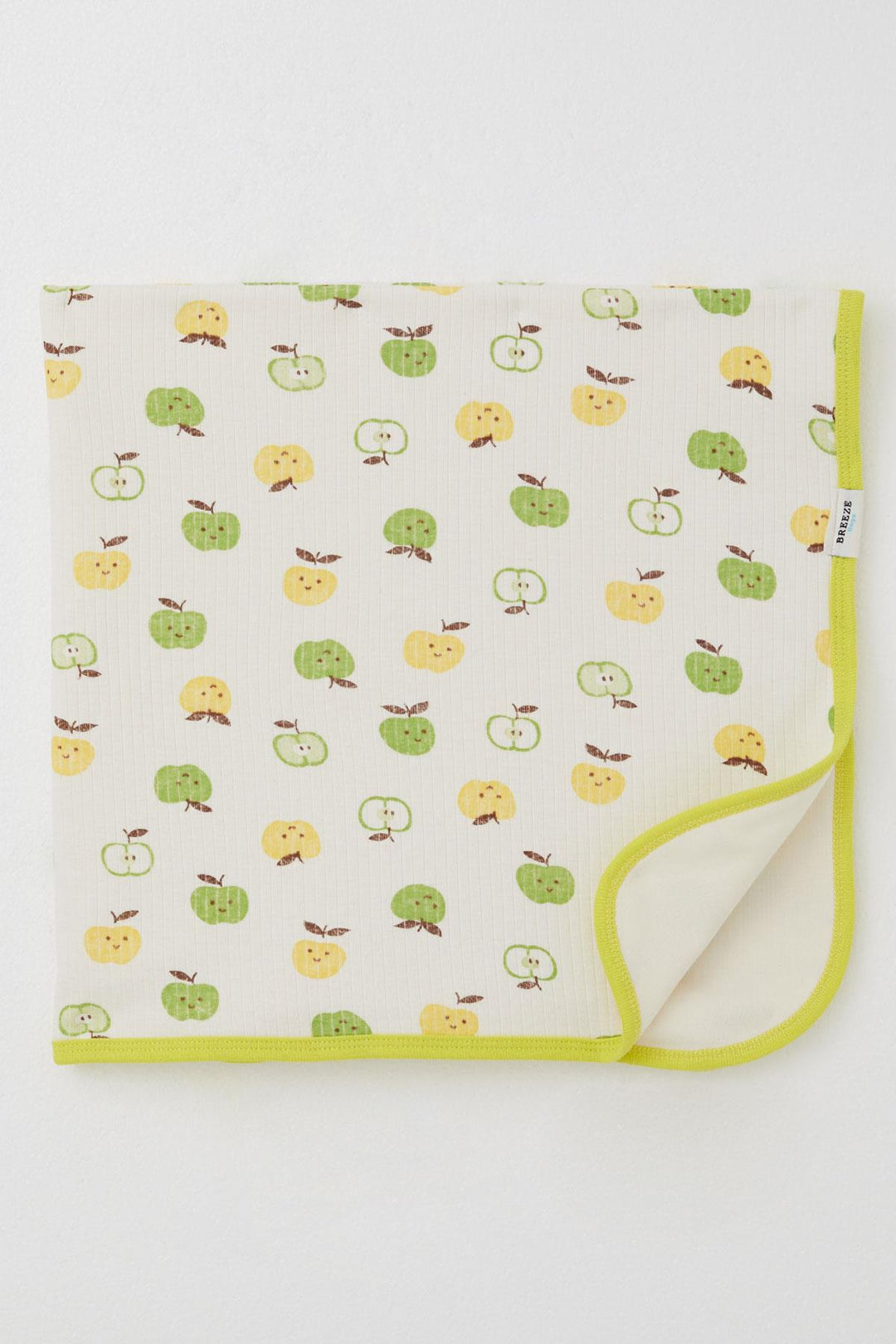 BRE Breeze Newborn Baby Blanket Cute Little Apple Patterned Standard, Ecru - Delray Beach