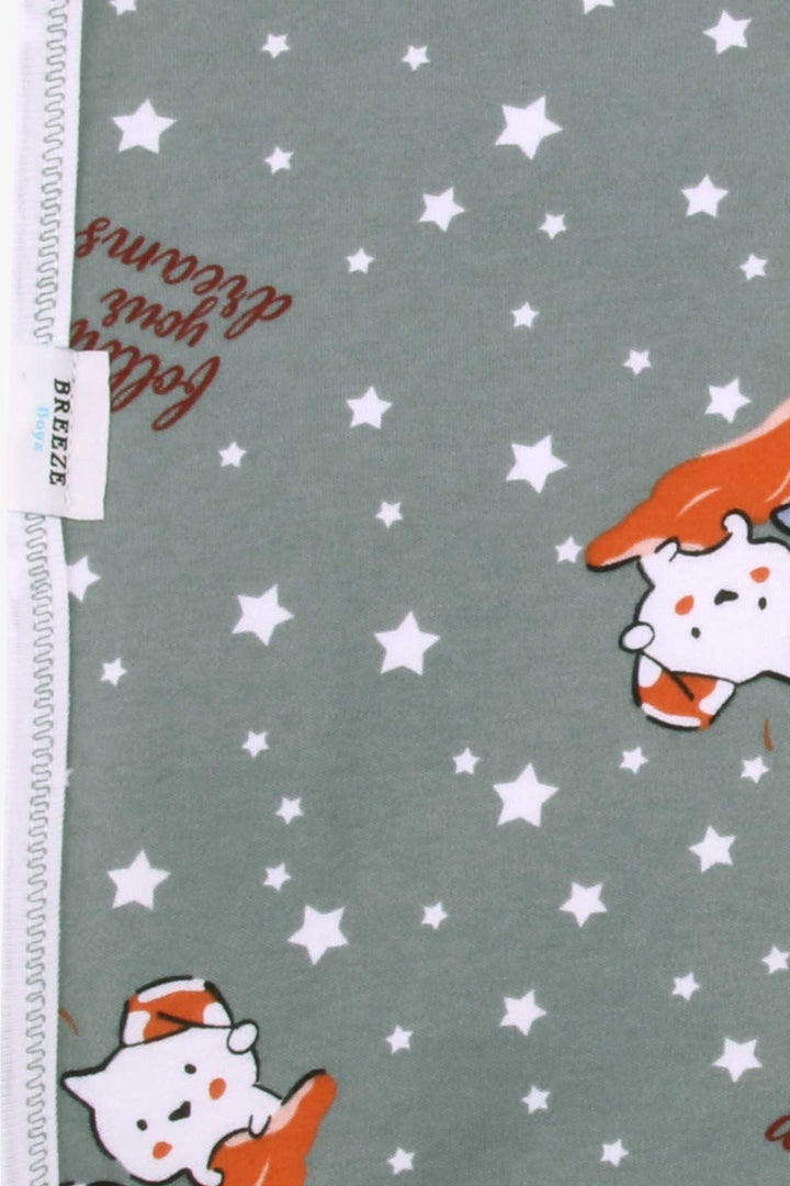 BRE Breeze Newborn Baby Blanket Sleepy Friends 75x85, Mint Green - Cuxhaven