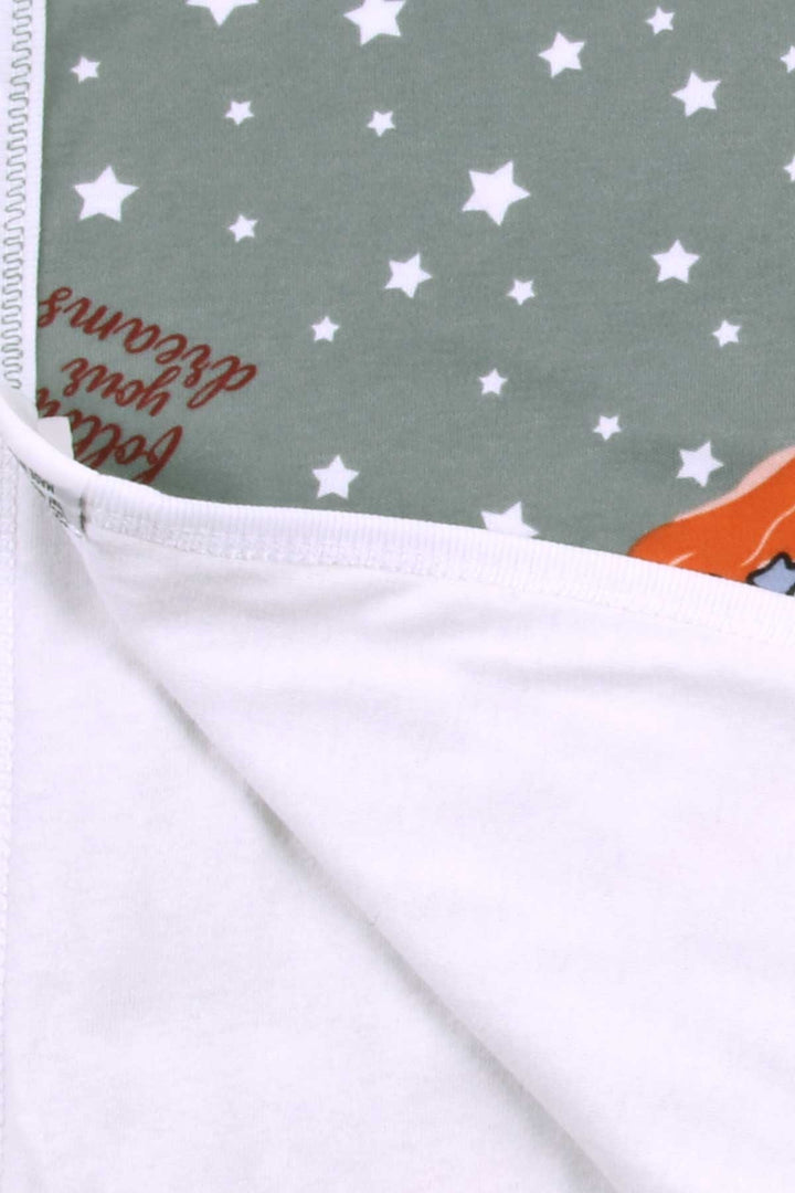 BRE Breeze Newborn Baby Blanket Sleepy Friends 75x85, Mint Green - Cuxhaven