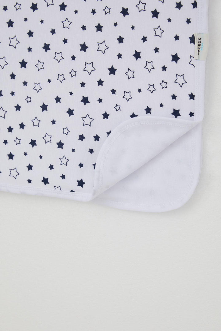 BRE Breeze Newborn Baby Blanket with Star Pattern, Standard, White - McAllen