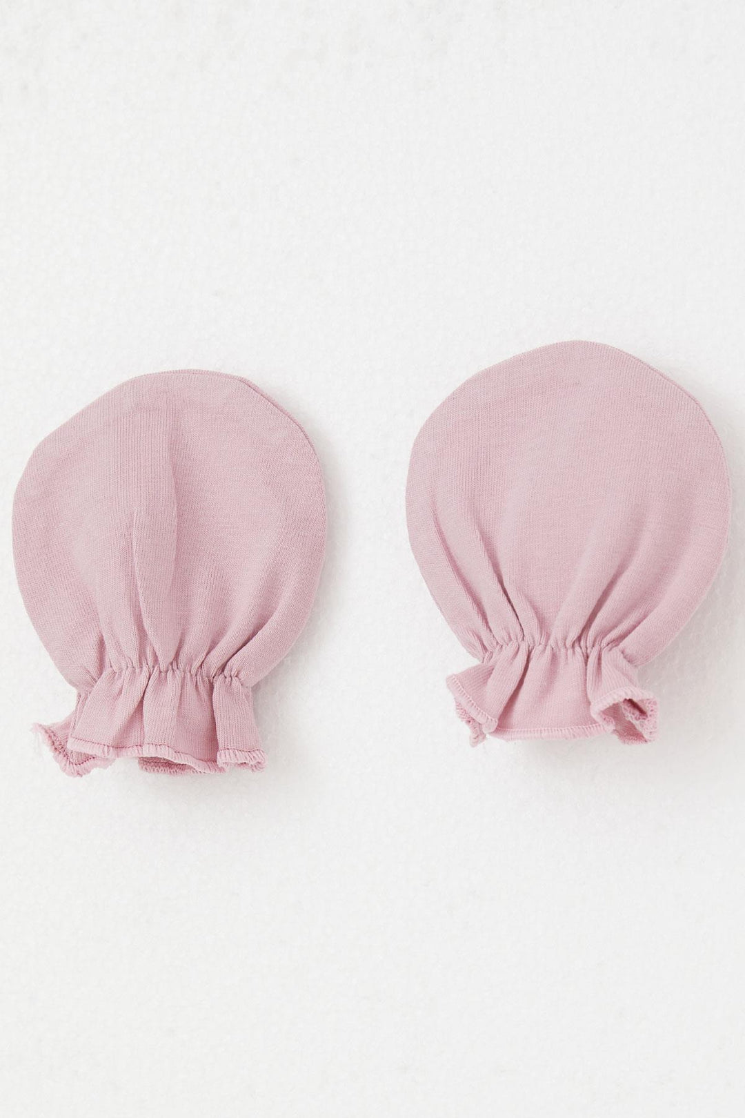 BRE Breeze Newborn Baby Mittens Basic Standard, Rose Pink - Mukacheve