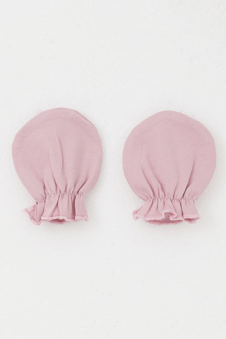 BRE Breeze Newborn Baby Mittens Basic Standard, Rose Pink - Mukacheve