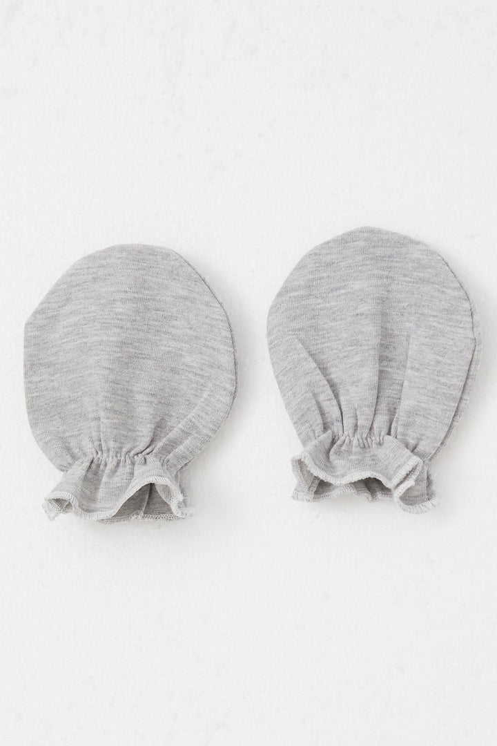 BRE Breeze Newborn Baby Mittens Basic Standard, Gray - Brookline
