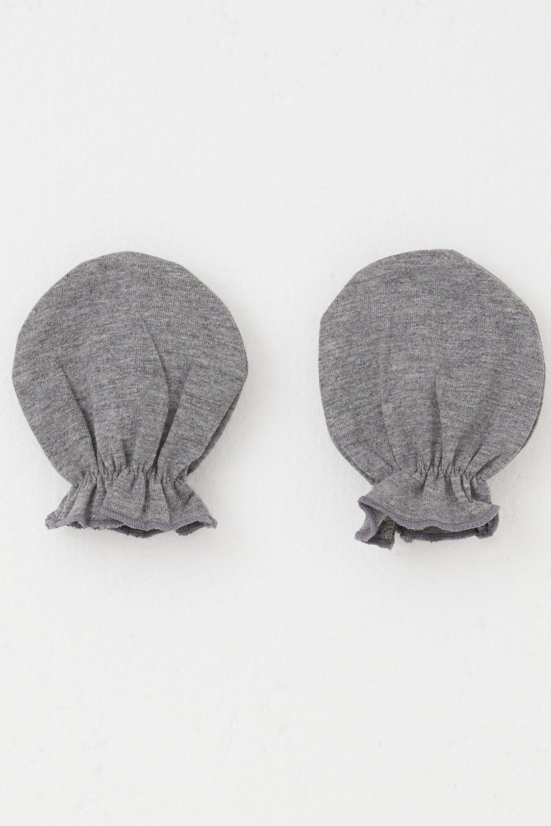 BRE Breeze Newborn Baby Mittens Basic Standard, Dark Grey Melange - Bautzen
