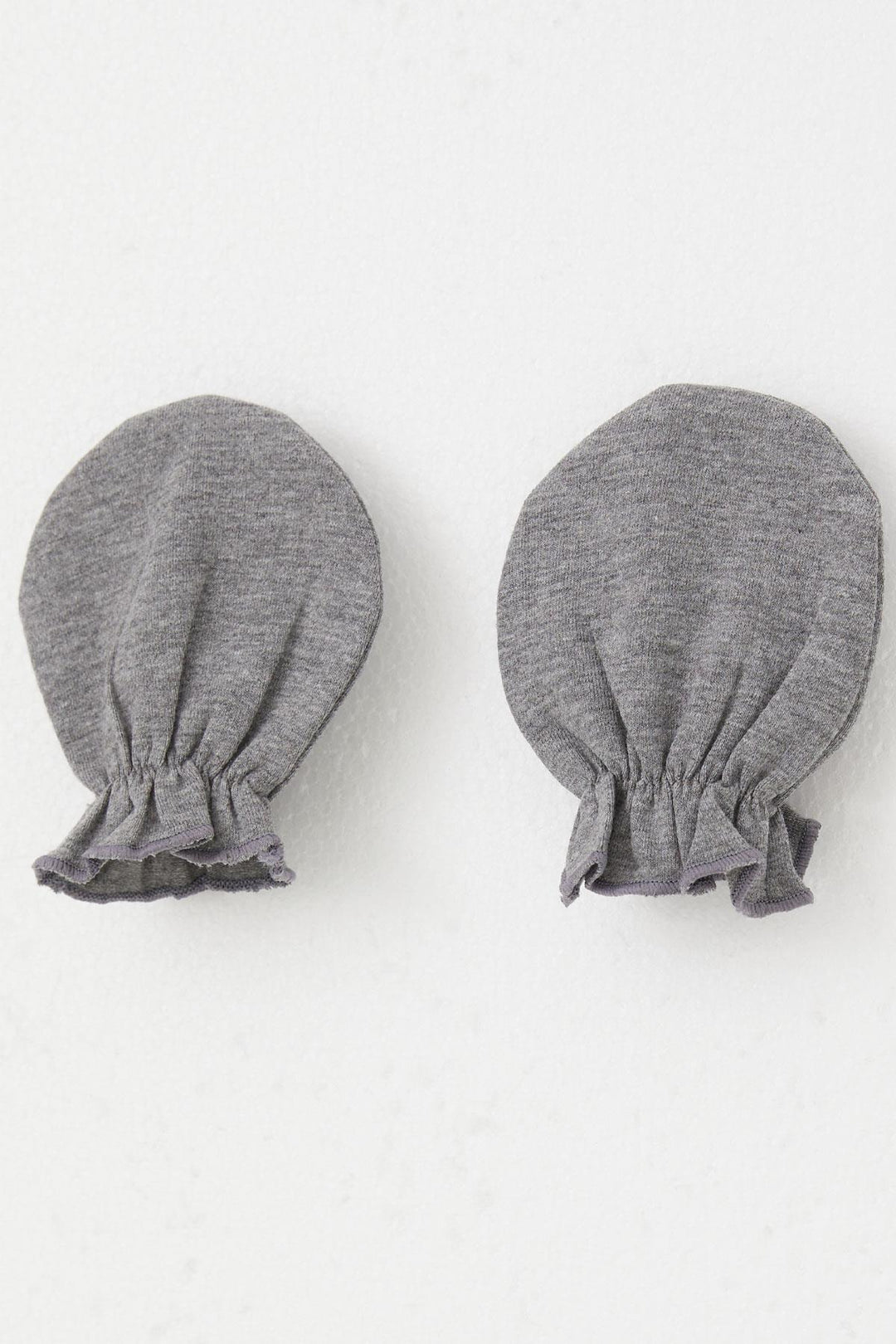 BRE Breeze Newborn Baby Mittens Basic Standard, Dark Grey Melange - Bautzen