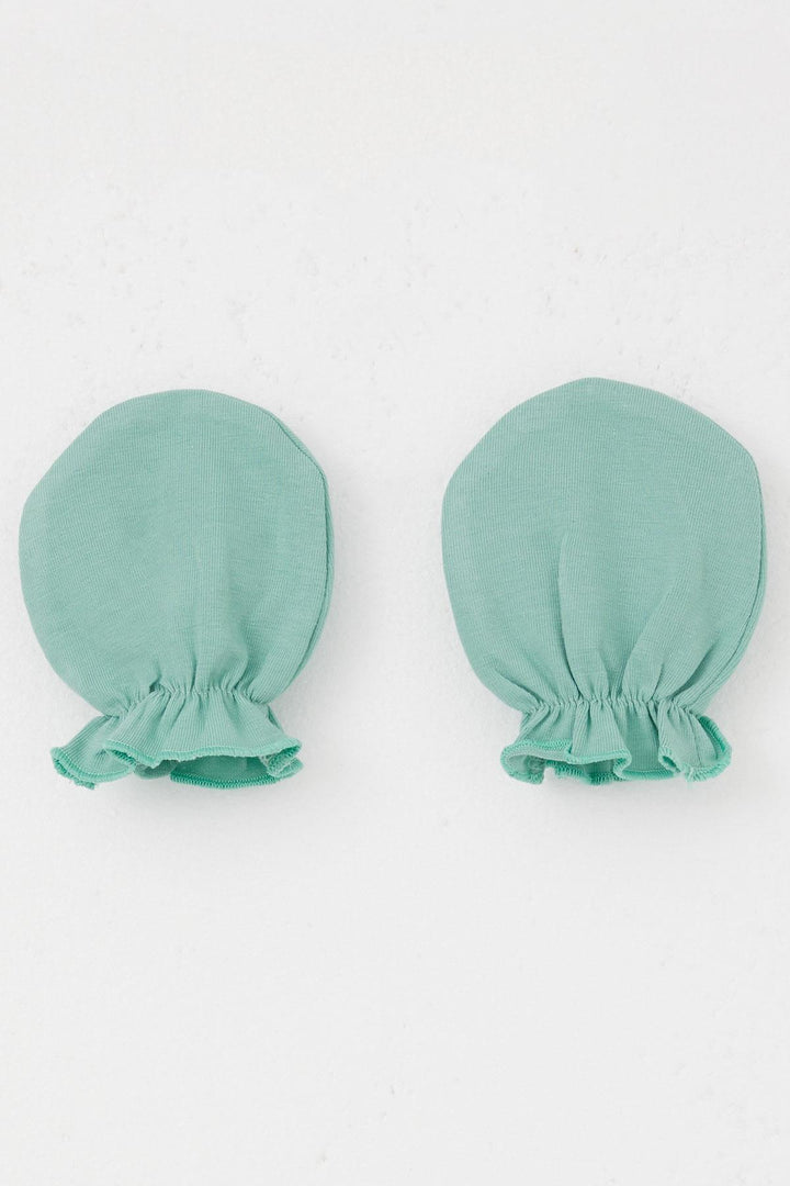 BRE Breeze Newborn Baby Mittens Basic Standard, Mint Green - Caivano