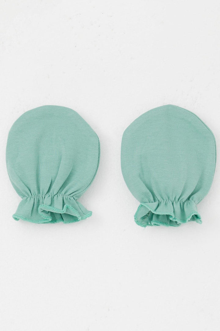 BRE Breeze Newborn Baby Mittens Basic Standard, Mint Green - Caivano