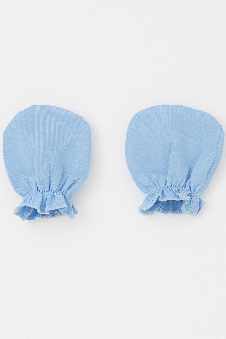 BRE Breeze Newborn Baby Mittens Basic Standard, Blue - Montebello