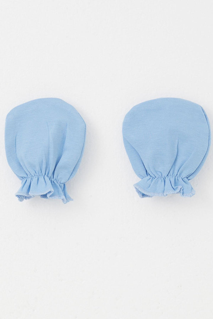 BRE Breeze Newborn Baby Mittens Basic Standard, Blue - Montebello