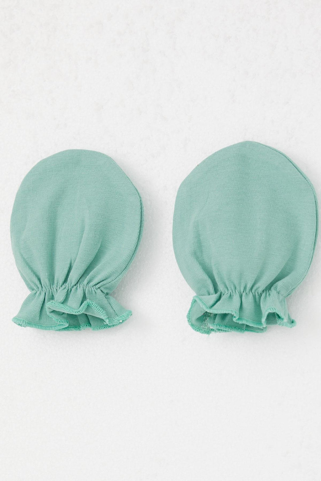 BRE Breeze Newborn Baby Mittens Basic Standard, Mint Green - Caivano