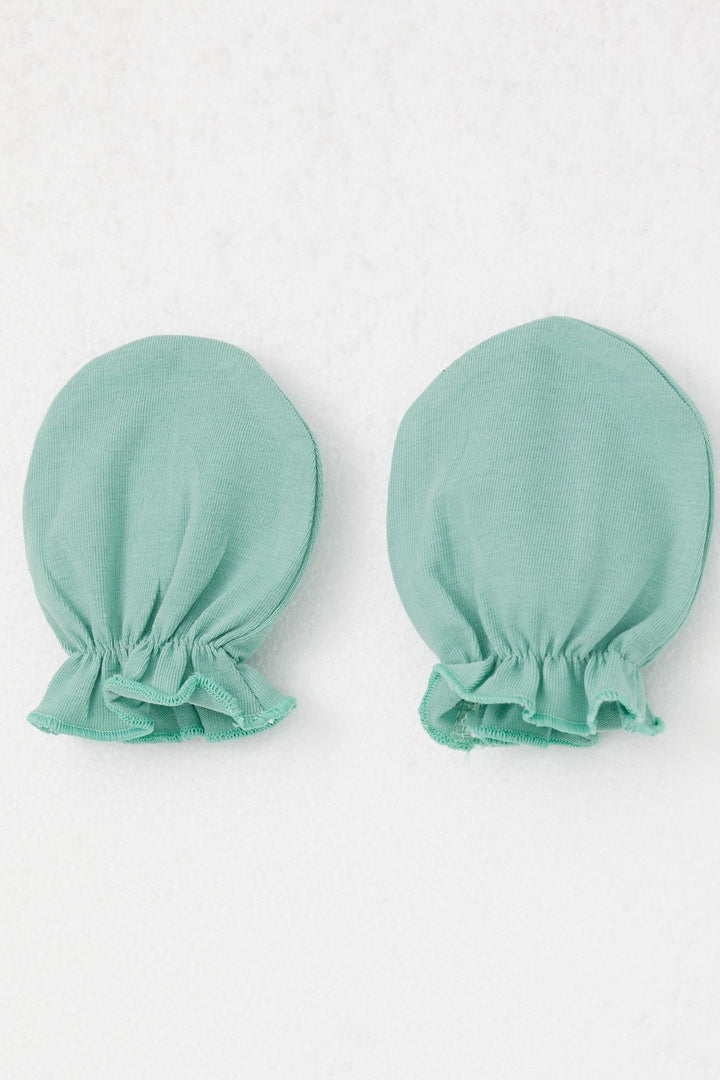 BRE Breeze Newborn Baby Mittens Basic Standard, Mint Green - Caivano