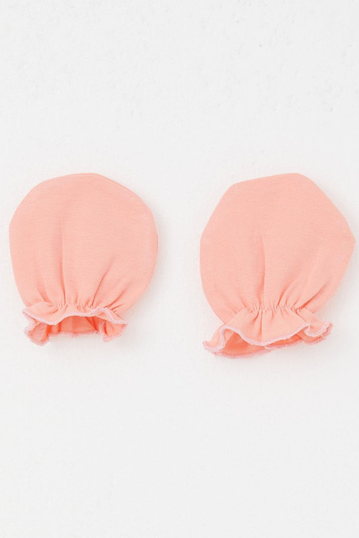 BRE Breeze Newborn Baby Mittens Basic Standard, Salmon - Beaumont