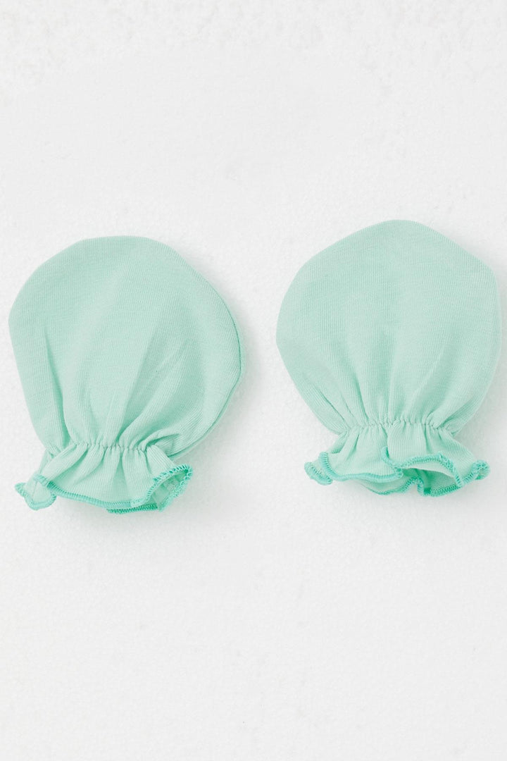 BRE Breeze Newborn Baby Mittens Basic Standard, Water Green - Fontenay-sous-Bois