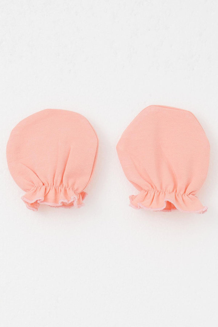 BRE Breeze Newborn Baby Mittens Basic Standard, Salmon - Beaumont