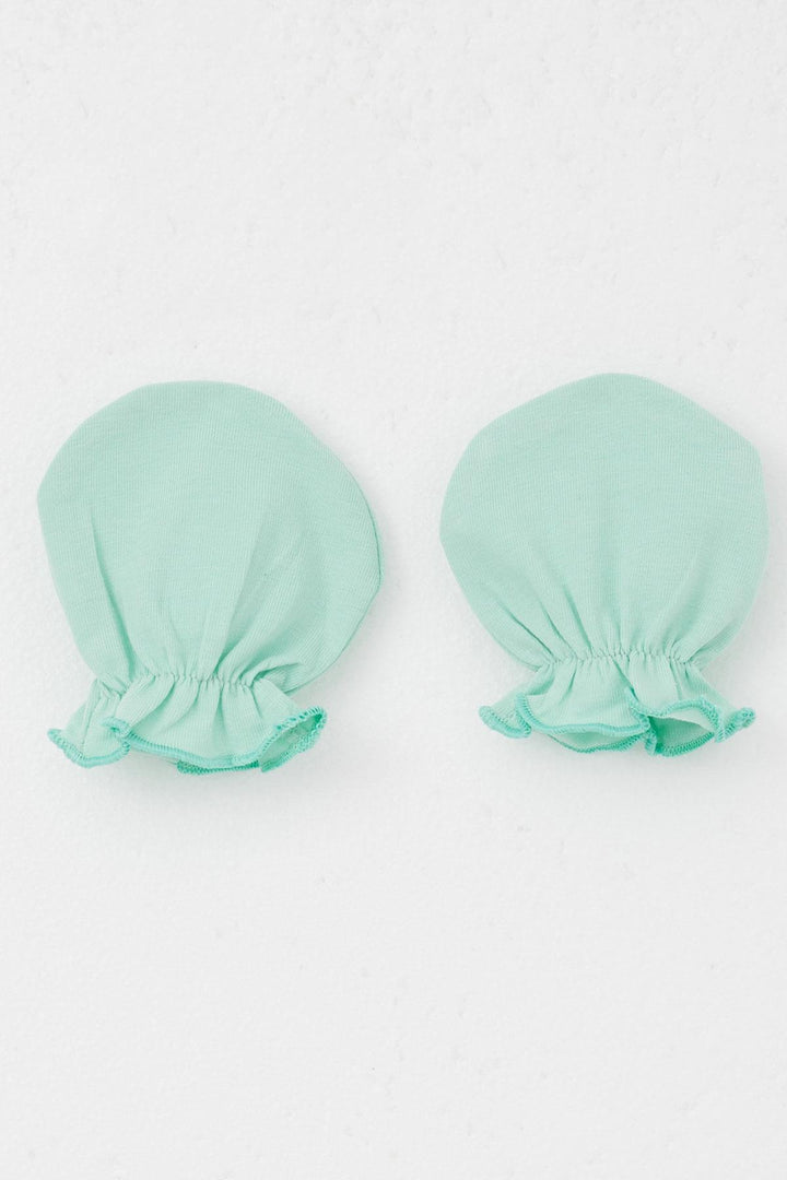 BRE Breeze Newborn Baby Mittens Basic Standard, Water Green - Fontenay-sous-Bois