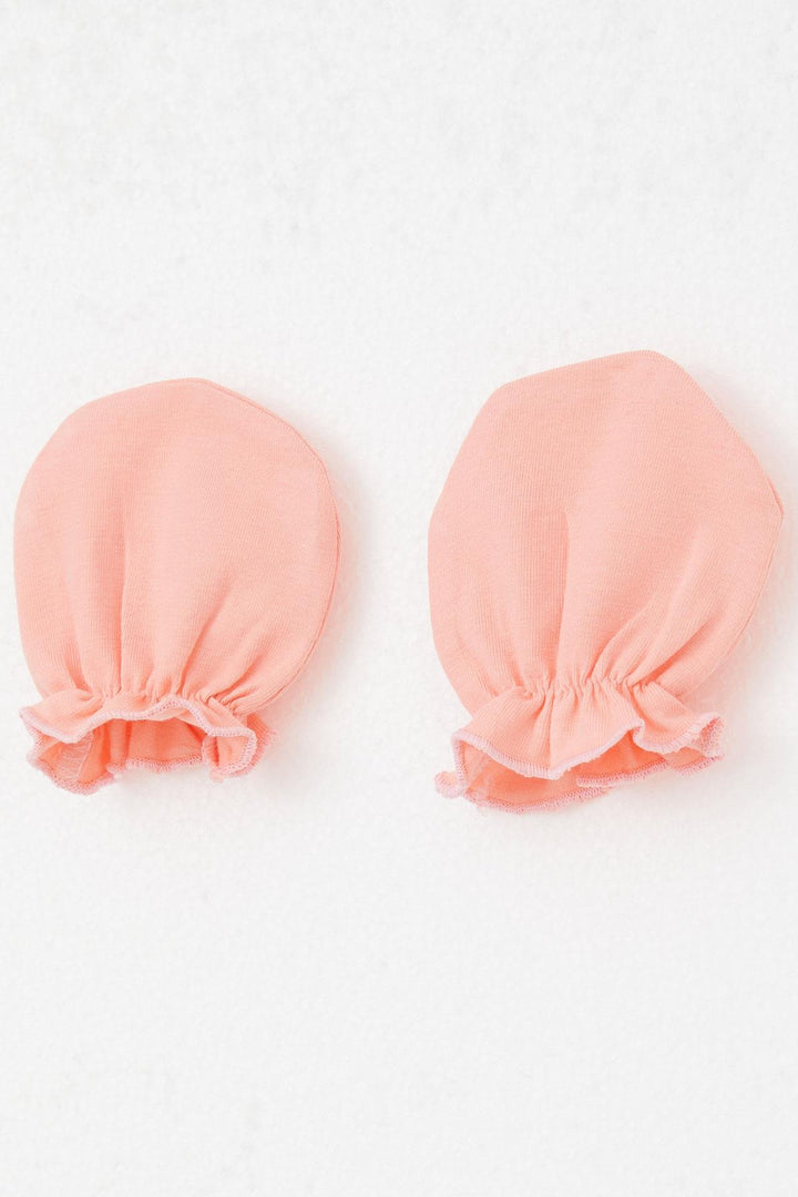 BRE Breeze Newborn Baby Mittens Basic Standard, Salmon - Beaumont