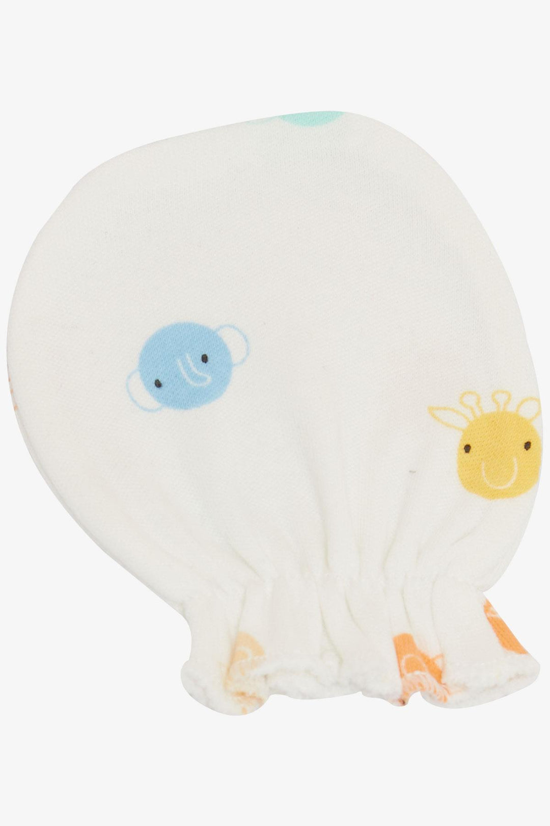 BRE Breeze Newborn Baby Mittens with Animal Pattern in Ecru - Bountiful