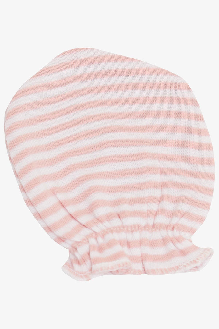 BRE Breeze Newborn Baby Mittens Striped Pink - Castricum