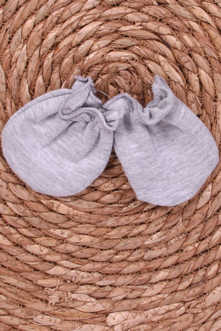 BRE Breeze Newborn Baby Mittens Gray Melange - Napa