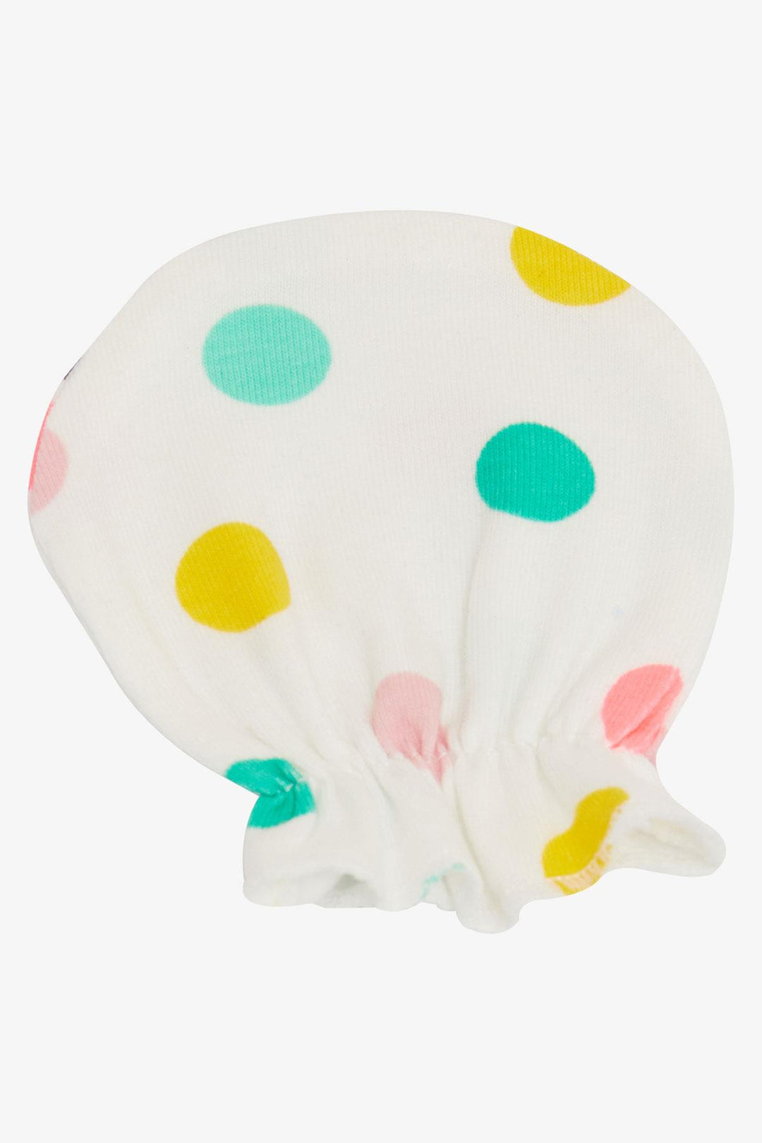 BRE Breeze Newborn Baby Mittens Colorful Polka Dot White - Queen Creek