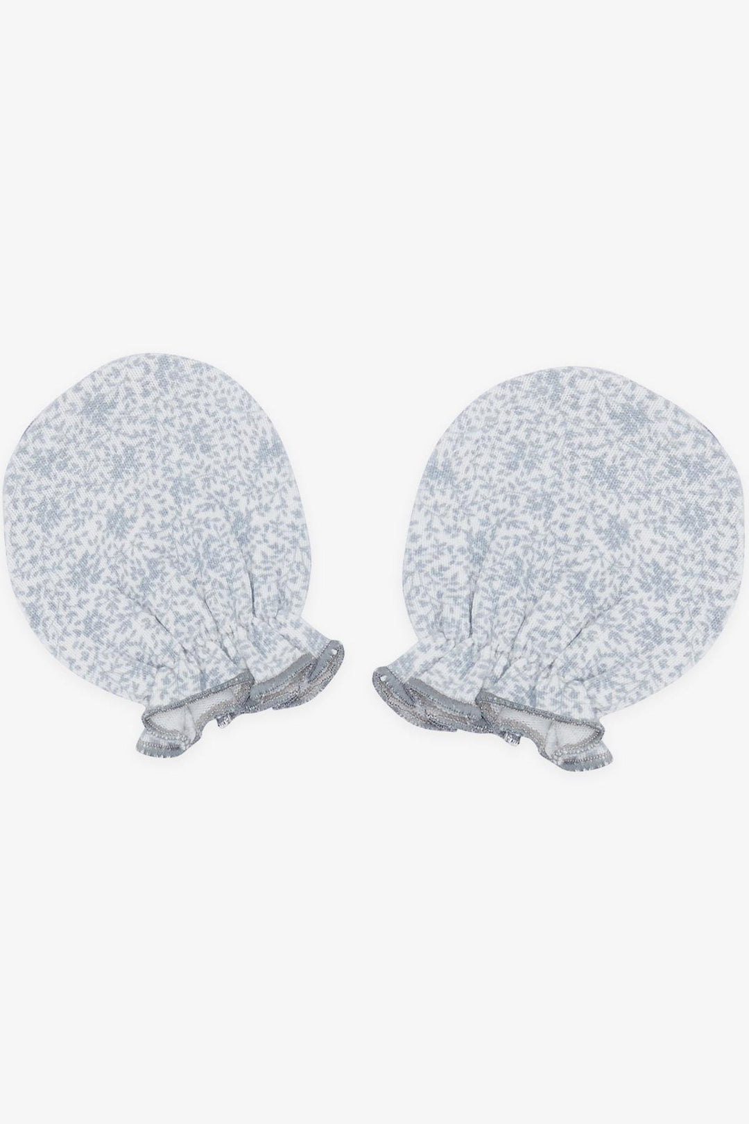 BRE Breeze Newborn Baby Mittens Leaf Pattern Gray - Pervomaisk