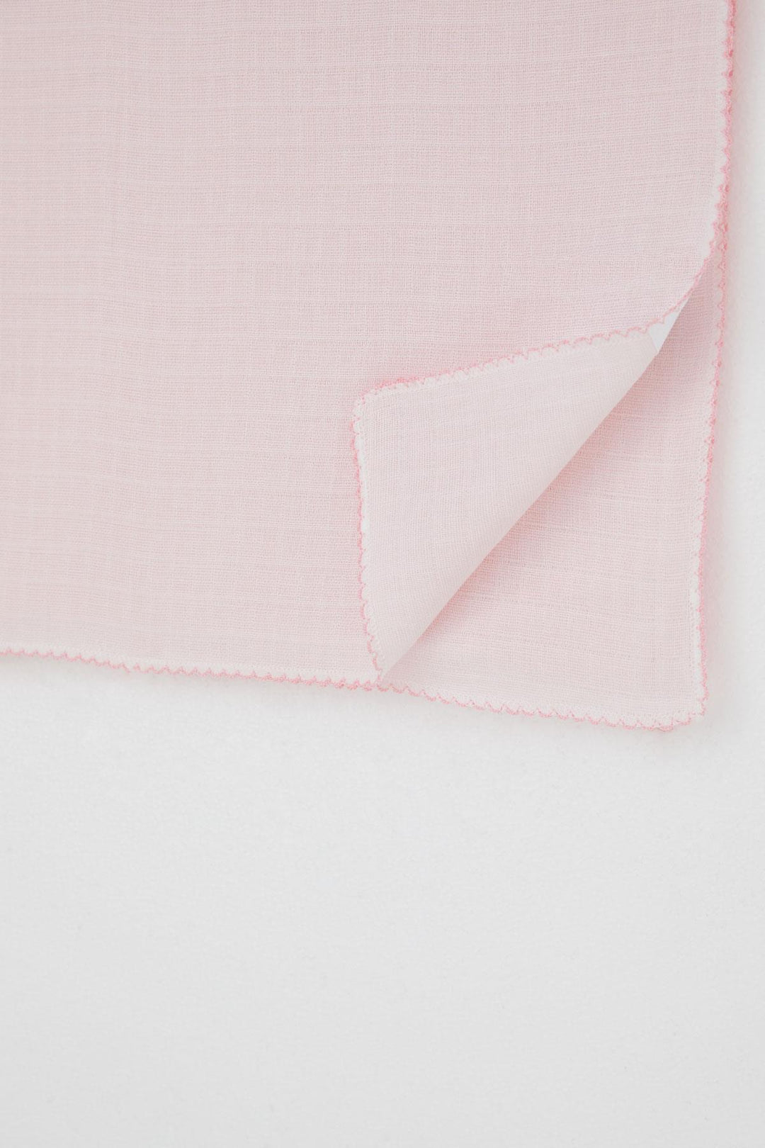 BRE Breeze Newborn Baby Muslin Blanket with Self-Patterned Standard, Pink - Solihull