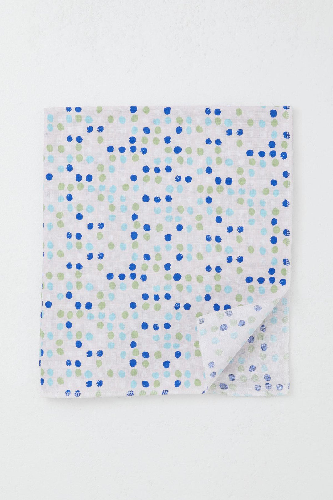 BRE Breeze Newborn Baby Muslin Blanket Colorful Polka Dot Pattern Standard, Powder - Dos Hermanas