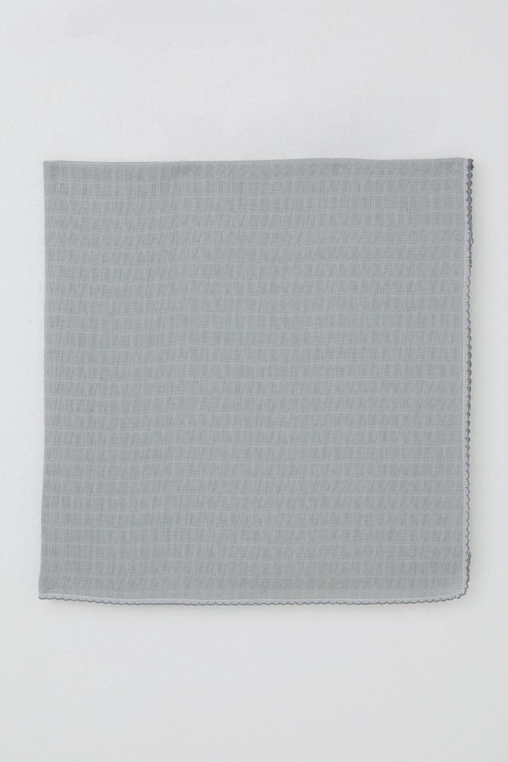 BRE Breeze Newborn Baby Muslin Blanket with Self-Patterned Standard, Gray - Cherry Hill