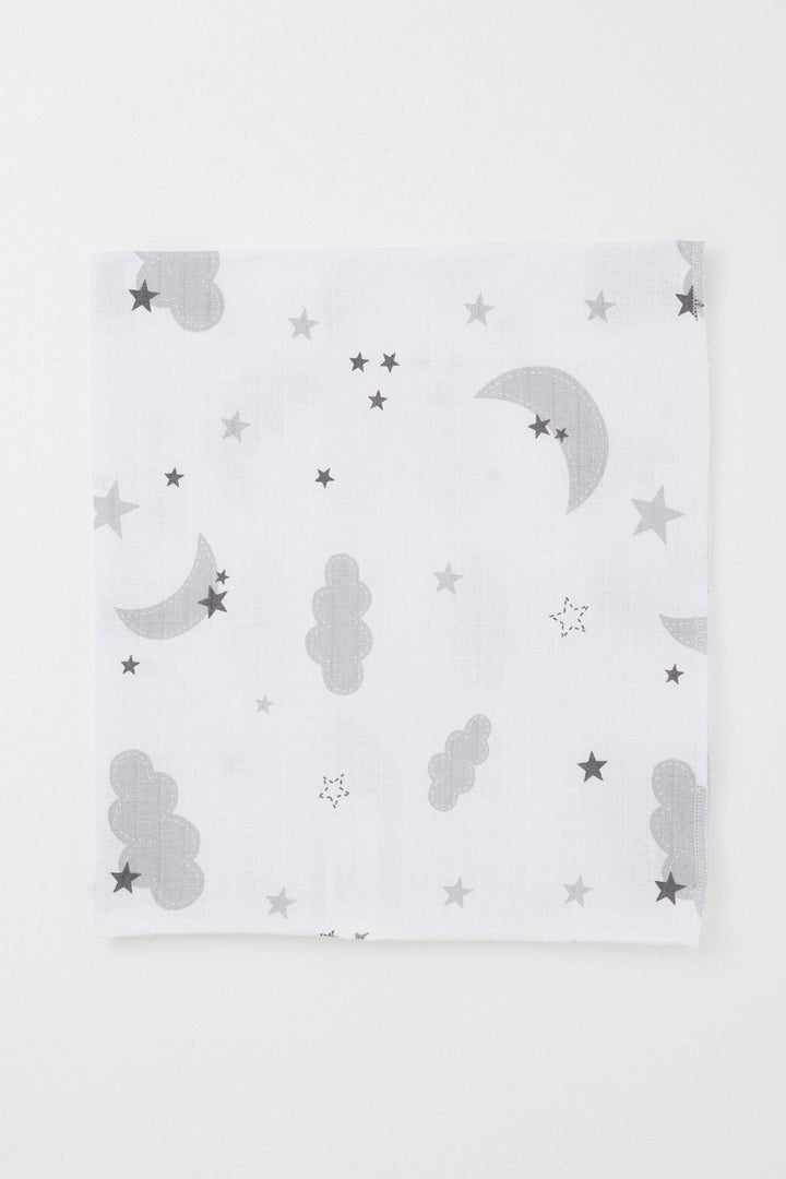 BRE Breeze Newborn Baby Muslin Blanket Sky Themed Standard, Ecru - Focşani