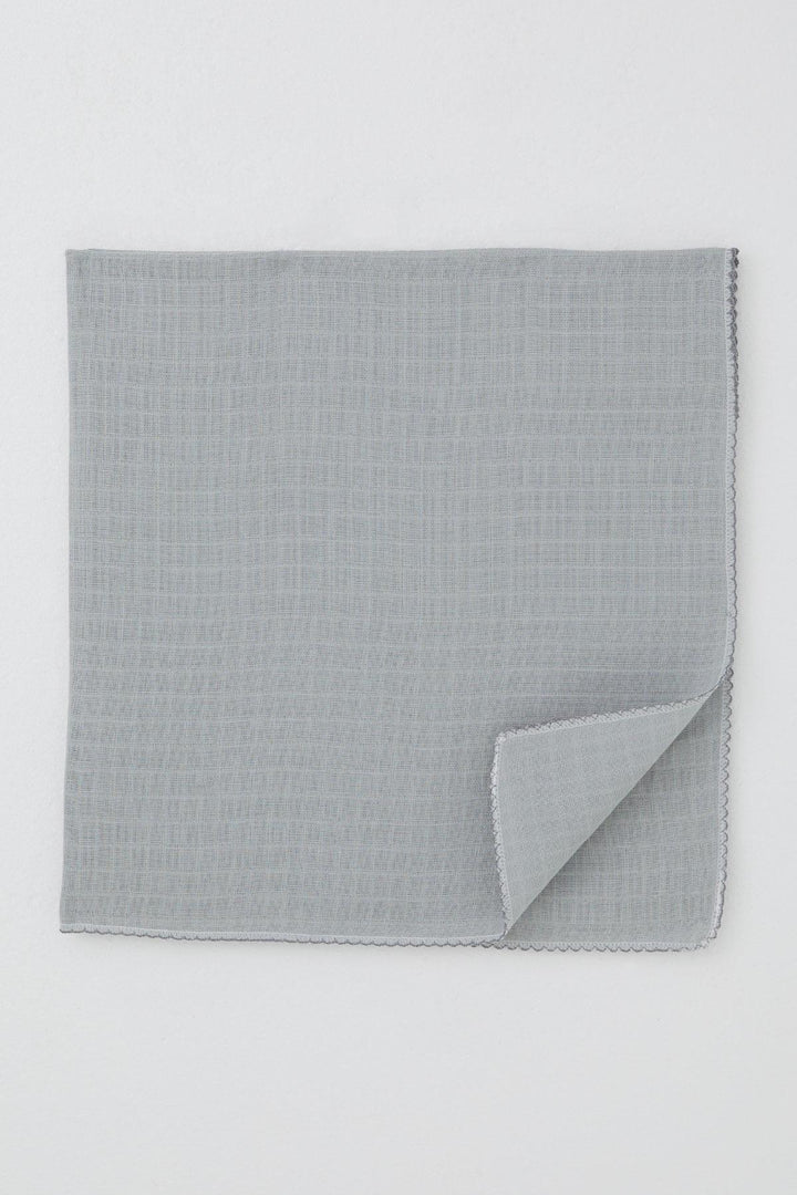 BRE Breeze Newborn Baby Muslin Blanket with Self-Patterned Standard, Gray - Cherry Hill