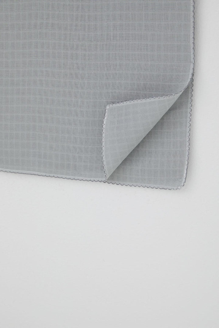 BRE Breeze Newborn Baby Muslin Blanket with Self-Patterned Standard, Gray - Cherry Hill