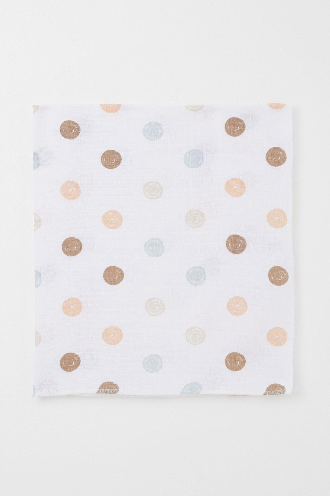 BRE Breeze Newborn Baby Muslin Blanket Colorful Dot Pattern Standard, Ecru - Mexico City