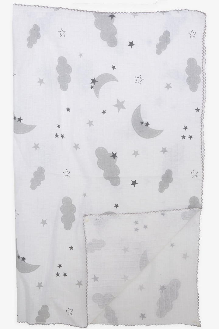 BRE Breeze Newborn Baby Muslin Blanket Sky Themed Ecru - Wentzville