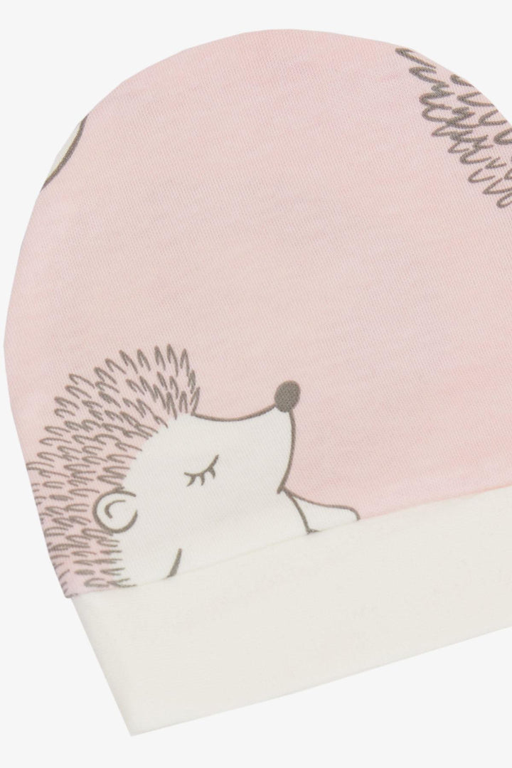 BRE Breeze Newborn Baby Hat Cute Hedgehog Patterned Pink - Northampton