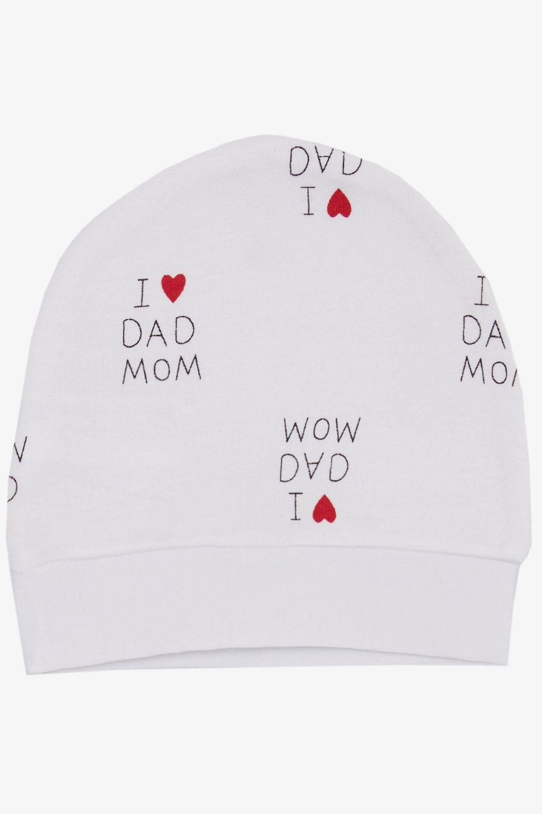 BRE Breeze Newborn Baby Hat with Heart Pattern White - Torrejón de Ardoz