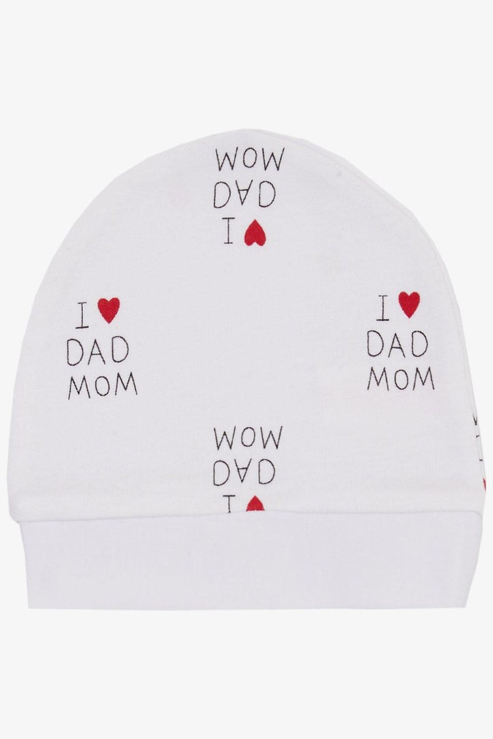 BRE Breeze Newborn Baby Hat with Heart Pattern White - Torrejón de Ardoz
