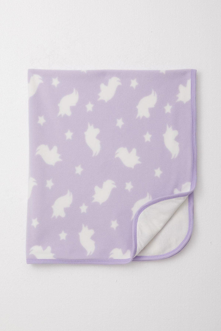 BRE Breeze Newborn Fleece Baby Blanket with Star Pattern, Standard, Lilac - Sierra Vista