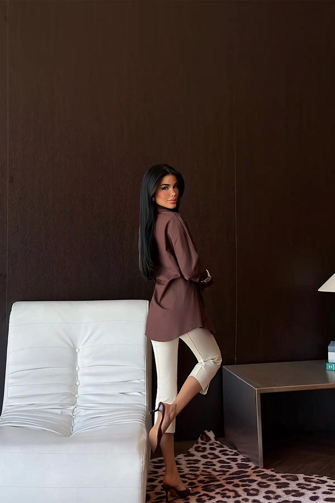 EYY Women Brown Button Detail Shirt - East Ham