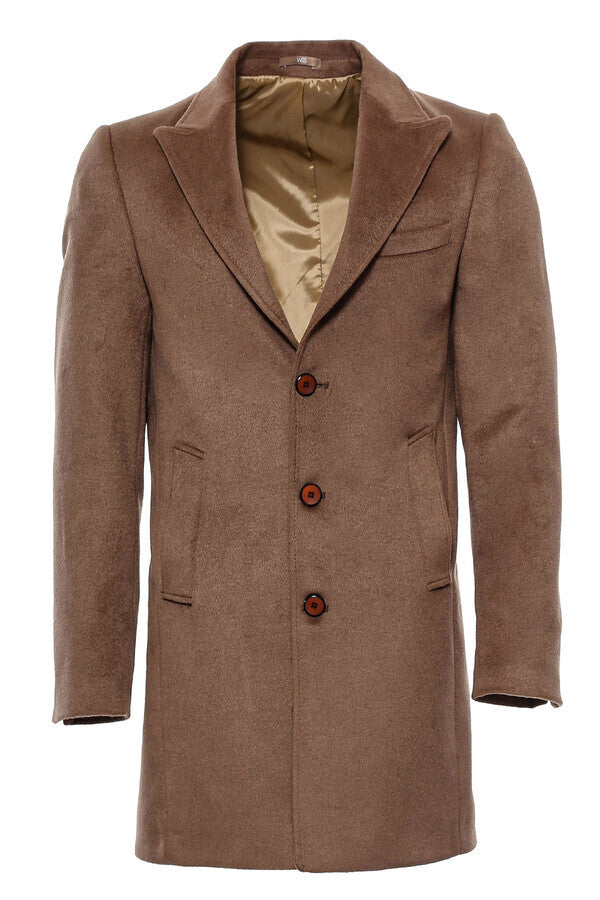 WSS Brown Men Long Coat  - Brandenburg