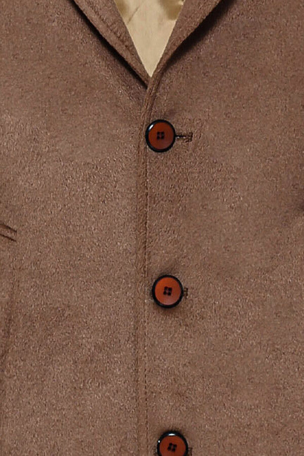 WSS Brown Men Long Coat  - Brandenburg