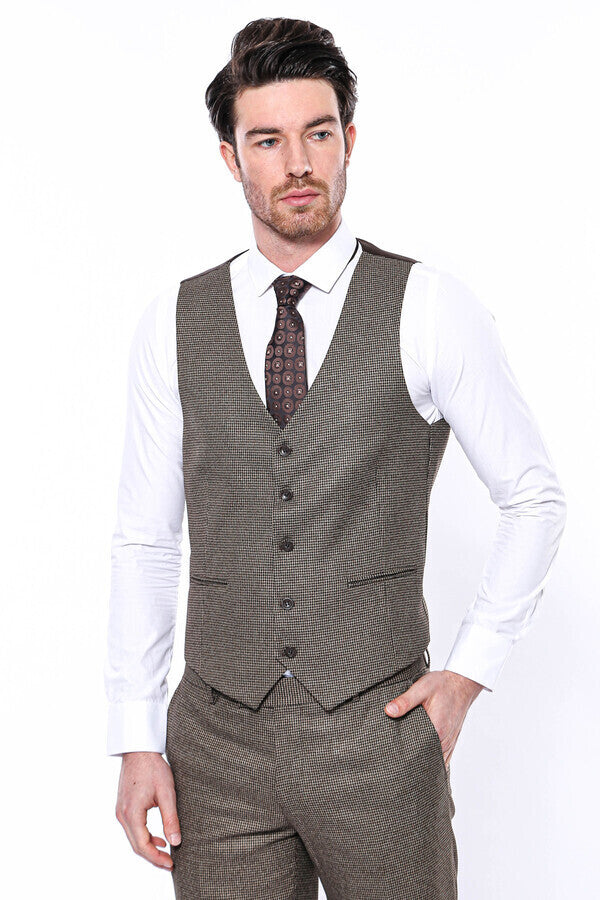 WSS Beige Men's Vest  - Santa Clarita